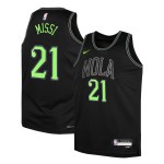 Maillot NBA New Orleans Pelicans Yves Missi Nike 2025-26 City Edition Noir Swingman - Homme
